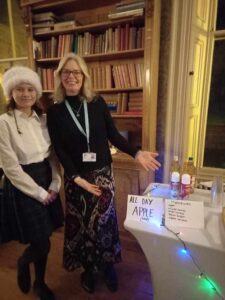 Lathallan School pupil Tigerlily Toley and ADA's Alison Thomson at YPI Mocktail event