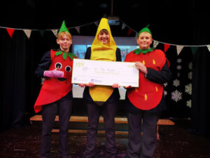 Lathallan School YPI students supporting The Haven, Stonehaven's Community Larder